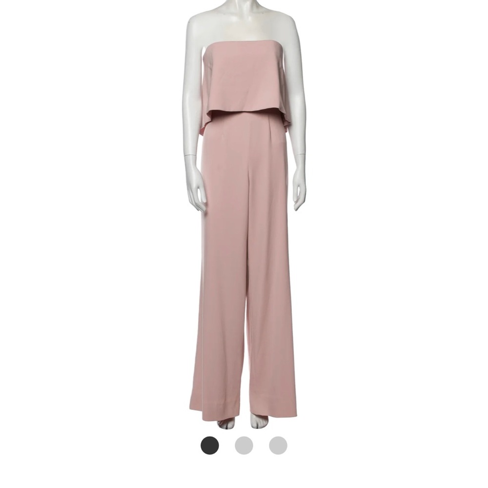 Jay Godfrey Pink Strapless Jumpsuit